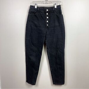 Vintage 90’s BONGO black denim jeans high waisted button fly Size 13